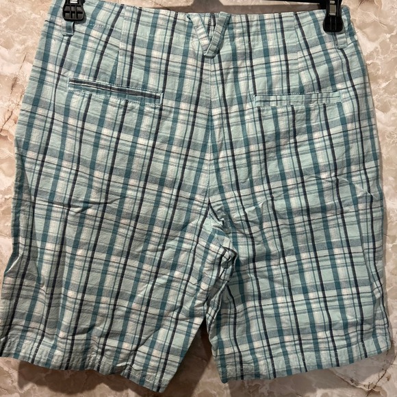 Columbia Plaid Golf Shorts Casual Outdoor Walking Shorts Womens Size 6 - Picture 6 of 10